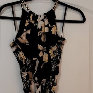 White House Black Market stretch crop jumpsuit 00